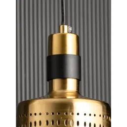 Whispering Homes Gleam Lite Gold Metal Hanging Pendant Light image 5