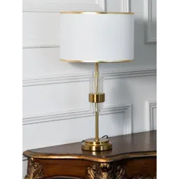 Whispering Homes Gold Skylo Metallic Table Lamp With White Shade-picture-43