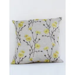 Whispering Homes Grey Dandelion Designer Multicoloured Embroidered Cushion Cover-picture-39