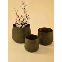 Whispering Homes Hymn Green Metal Vase - Medium-picture-13