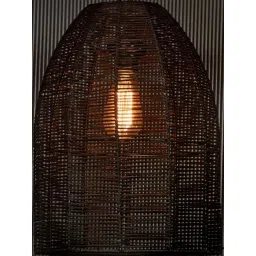 Whispering Homes Sawan Bamboo Pendant Light - Black image 3