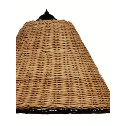 Whispering Homes Sun Hat Handmade Rattan Lamp - Brown image 5