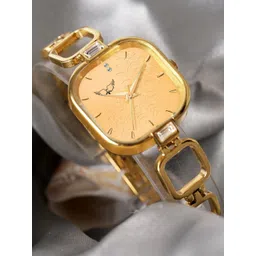 WHITE BIRD Women Brass Dial & Bracelet Style Straps Analogue Watch H-5090 Gold-picture-14