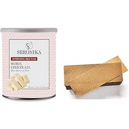 White Chocolate Hair Removal Hot Wax - 800gm | Free 20 Waxing Strips | with chocolate extracts | | For Women & Men | | Suitable For All Type Of Skin-picture-35