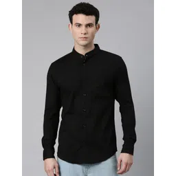 WHITE HEART Men Black Cotton Casual Shirt-picture-23