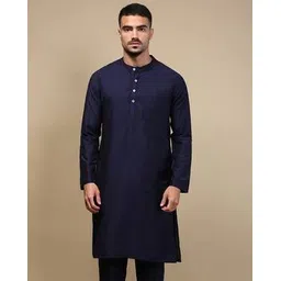white heart Men Regular FitLong Kurta-picture-35