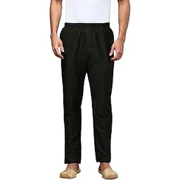 white heart Mens Viscose Blend Salwar Pyjama Pant | Elasticated Waistband with Inner Drawstring, Button Closure, Side Pockets| Regular Fit Ethnic Wear Churidar Pajama (Bottle Green; L)-picture-17