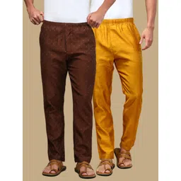 white heart Pack of 2 Mens Cotton Blend Ethnic Wear Ethnic Motifs Pyjama Men Pyjama-picture-28