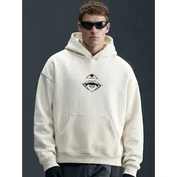 WHITE HUSK Sukuna Jujutsu Kaisen Off White Anime Printed Cotton Oversized Hoodie-picture-16