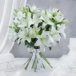 White Lily Congrats Floral Bouquet-picture-11