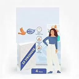 White Melamine Miracle Cleaning Pads for White Walls, Floors, Shoes, Kitchen, Bathroom, Household, Multi-Surface Sponges, Strong Cleaning Power (Pack of 4) (4)-picture-16