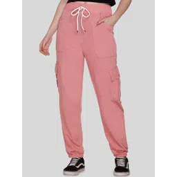 White Moon Women Mid Rise Cotton Sports Track Pants-picture-23