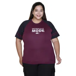 White Moon Women Plus Size Typography Printed Round Neck T-shirt-picture-30