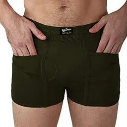 white rose Men's Cotton Pocket Trunks (Pack of 1)-picture-25