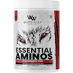 White Wolf Essential Aminos with HMB | EAA + BCAA + Electrolytes | Strawberry Kiwi Flavor | Muscle Recovery & Hydration | 480g | 30 Servings | For Men & Women-picture-23