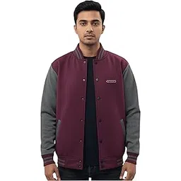 whitearth Fleece-Lined Bomber Jacket for Men, Men's Standing Collar Light-Weight Winter Jacket with Zipper Closure-picture-54