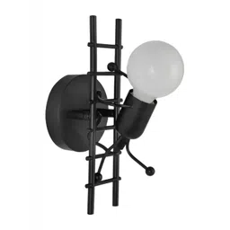 Whiteray Black & White Metal Quirky Spherical Shaped Wall Lamp-picture-36