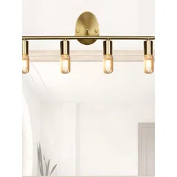 Whiteray Gold Toned & Transparent Metal Cylinder Shaped Wall Lamp-picture-20