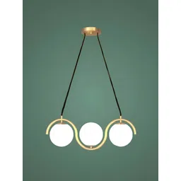 Whiteray Gold-Toned & White Metal Quirky Ceiling Lamp-picture-22