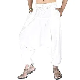 whitewhale Men's Loose Fit Harem Pants-picture-53