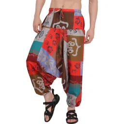whitewhale Printed Cotton Men Harem Pants-picture-33