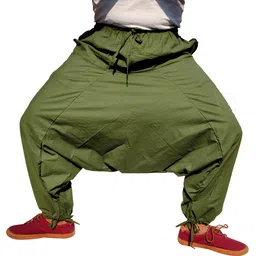 whitewhale Solid Cotton Men Harem Pants-picture-18