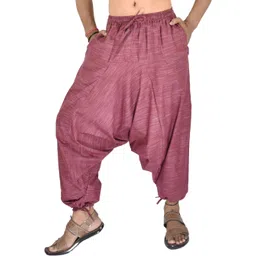 whitewhale Solid Cotton Men Harem Pants-picture-16
