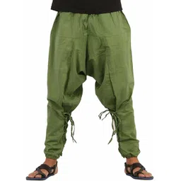 whitewhale Solid Cotton Men Harem Pants-picture-36