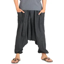 whitewhale Solid Cotton Men Harem Pants-picture-20