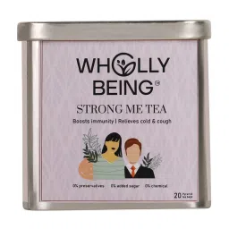 wholly being Wholly Being- Strong Me Tea for strong immunity & cold relief with Giloy, Star Anise, Nutmeg, Licorice(20 tea bags)-picture-15