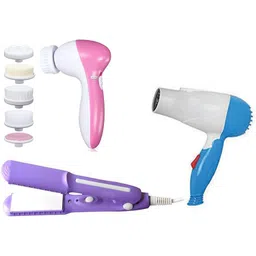 WIB 5 IN 1 Face Massager Hair Straightener With Hair Dryer Personal Care Appliance Combo-picture-32