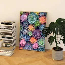 WICHARSH Succulent Diamond Painting for Adults-Succulent 5D Diamond Art Painting kit for Adults Beginners Full Drill Succulent Diamond for Gifts Wall Decor Gem Arts (30 x 40 cm) image 5