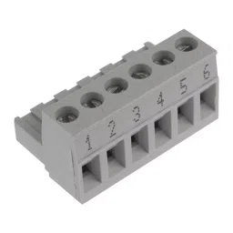 WIELAND ELECTRIC TERMINAL BLOCK PLUGGABLE, 6 POSITION, 22-12AWG, 25.340.0653.0-picture-12