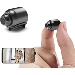 WiFi 1080p Wired Small Size Camera Hd Audio Video Recording Work with Power Dc 5V 24 Hours Working Security Camera Digital Video Recorder Mini - Black-image-36
