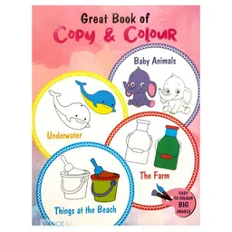Wilco International Great Book of Copy & Colour Baby Animals Underwater The Farm Things at the Beach - English-picture-25