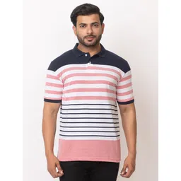 WILD COPS Men Striped Polo Collar T-shirt-picture-30