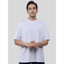 WILD ELEPHANT Men Graphic Printed Round Neck Cotton Oversized T-shirt-image-35