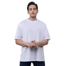 WILD ELEPHANT Men Graphic Printed Round Neck Cotton Relaxed Fit T-shirt-image-19