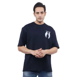 WILD ELEPHANT Men Graphic Printed Round Neck Cotton Relaxed Fit T-shirt-image-25