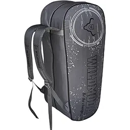 wild moda Passion Premium 2-Compartment Badminton & Tennis Unisex racquet Bag with Protective Padding – Lightweight & Durable Unisex Design for Players of All Levels: Men, Women, Youth & Adults (Grey & Black)-picture-20