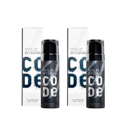 Wild stone code Men Set of 2 Platinum Long Lasting Body Deodorants - 150 ml each-picture-19