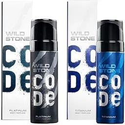 Wild Stone Code Platinum & Titanium No Gas Body Perfume Spray Combo for Men,Pack of 2 (120ml each)-picture-25