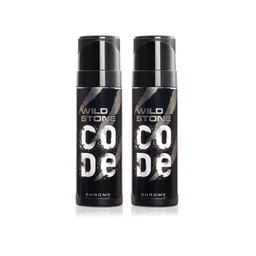 wild stone code Wild stone Men Set of 2 Code Chrome Body Perfumes-picture-27