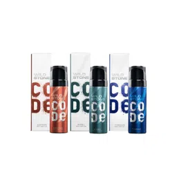 wild stone code Wild stone Men Set of Code Copper + Steel + Titanium No Gas Body Perfumes - 150 ml Each-picture-40