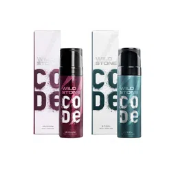 wild stone code Wild stone Men Set of Code Iridium & Steel Long Lasting Body Deodorant - 150 ml each-picture-26