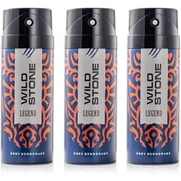 Wild Stone Legend Long Lasting Masculine Deodorants for Men, Body Spray Combo Pack of 3 (225 ml Each)-picture-29