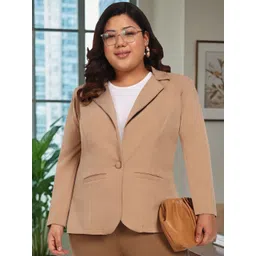 wild U Plus Size Tailored Fit Single Breasted Blazer-picture-24