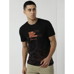 Wildcraft Black Cotton Regular Fit Printed T-Shirt-picture-17