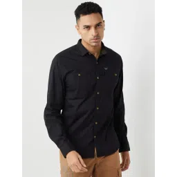 Wildcraft Black Cotton Regular Fit Shirt-picture-28