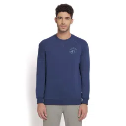Wildcraft Blue Regular Fit Logo Print Sweatshirt-picture-30